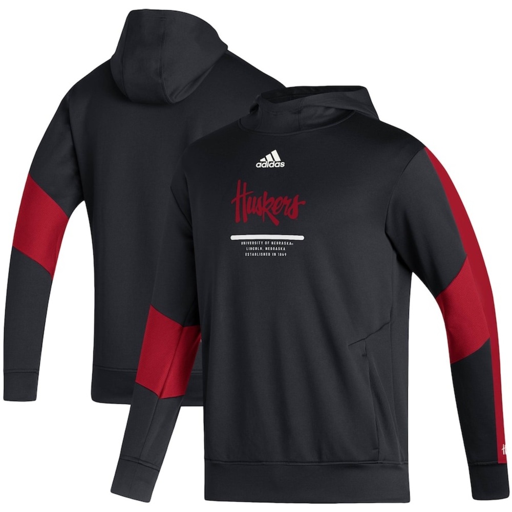 Adidas Nebraska Huskers Pullover Hoodie Men’s Size M H50773 NWT
